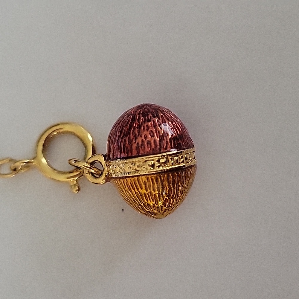 VTG Joan Rivers Classic Collection Fabergé Enameled Egg Charm